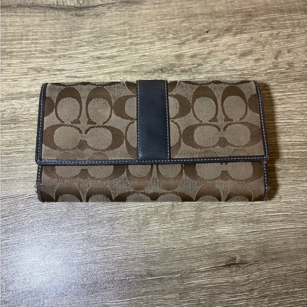 Coach Brown and Black Wallet